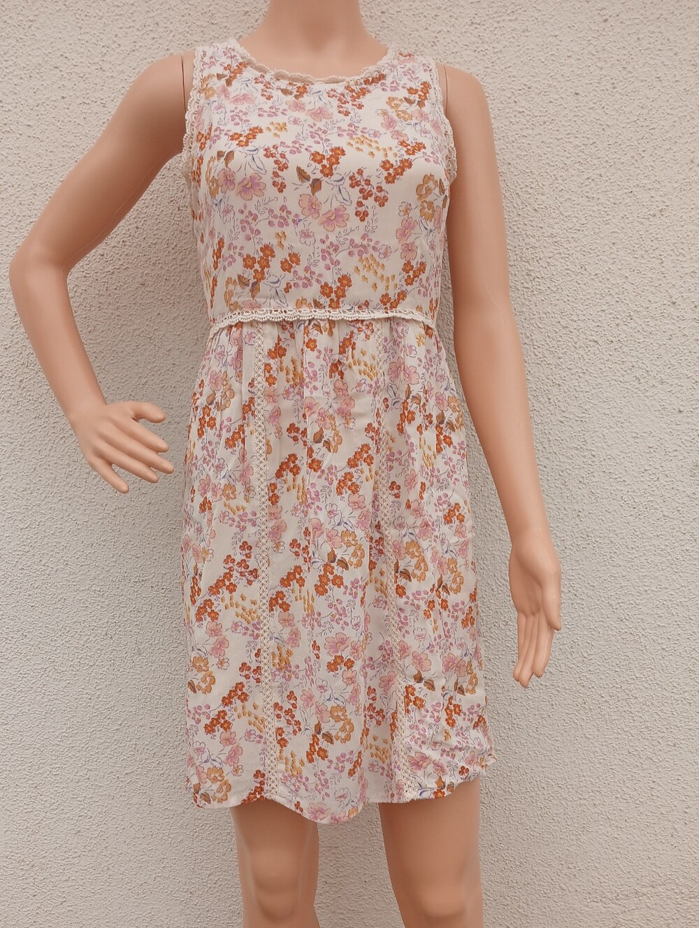 Patrons of Peace Floral Babydoll Mini Dress Medium (EUC)